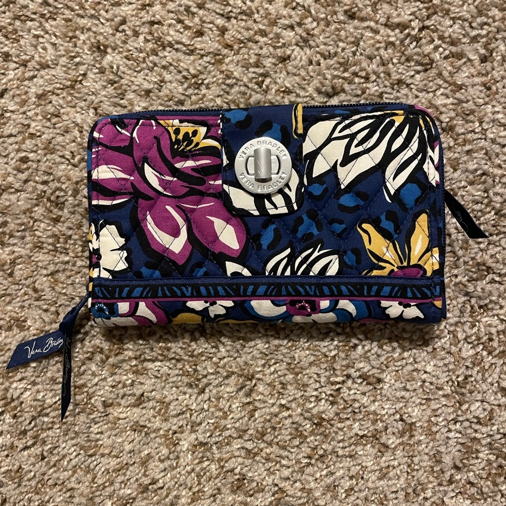 Vera Bradley Lock Wallet in Africa Violet
